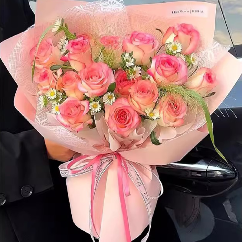 Papier d'emballage de fleurs Nuosha dans différents motifs et styles