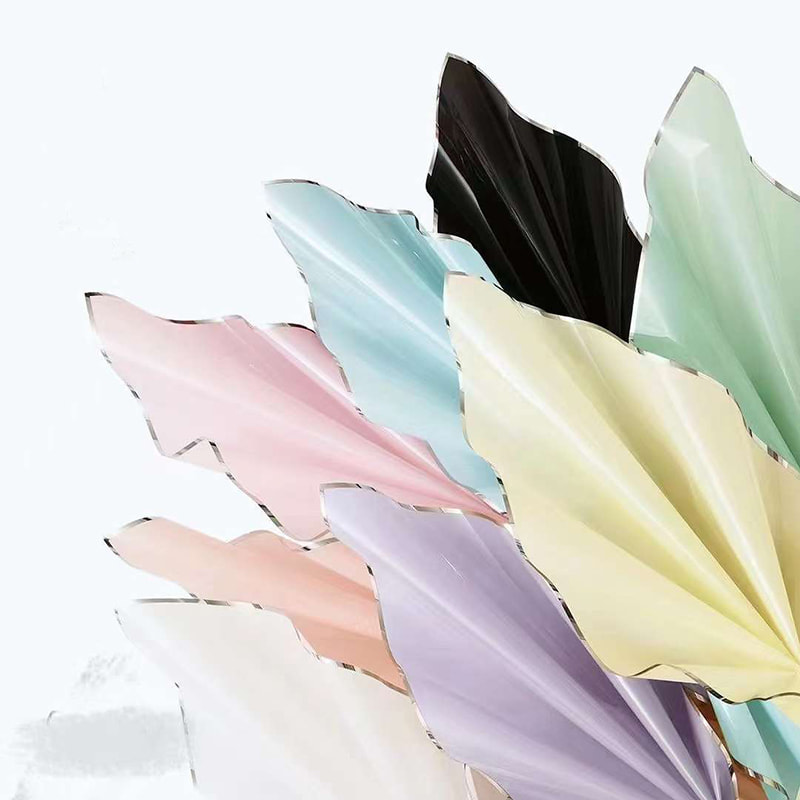 Papier d'emballage de fleurs à film brillant à l'eau aux ions d'argent