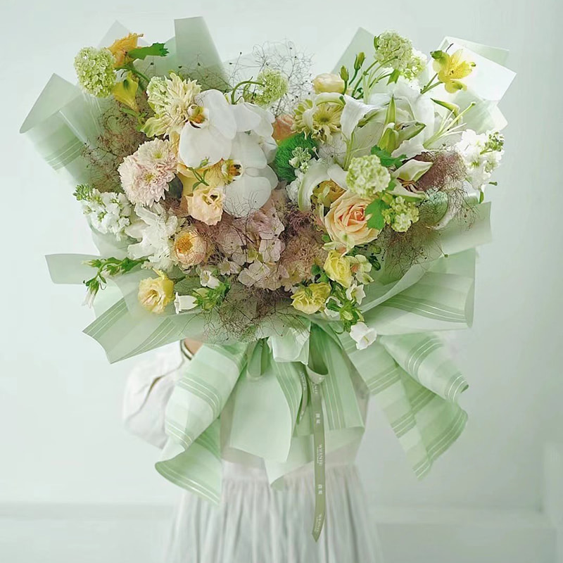 Papier d'emballage de fleurs enduit double face imperméable