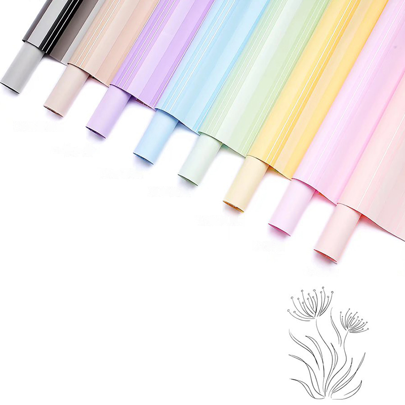 Papier d'emballage de fleurs enduit double face imperméable