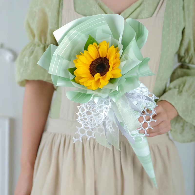 Papier d'emballage de fleurs enduit double face imperméable