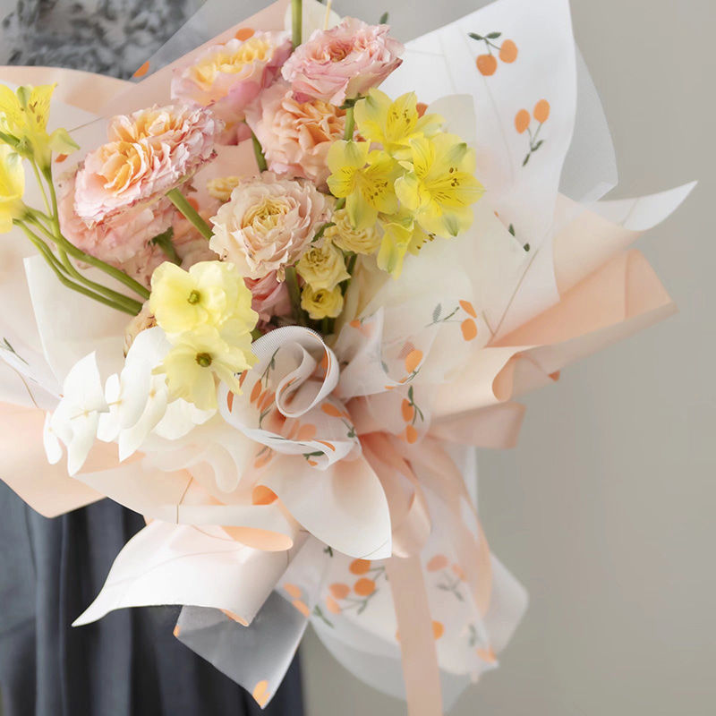 Papier fleur en plastique opaque épaissi