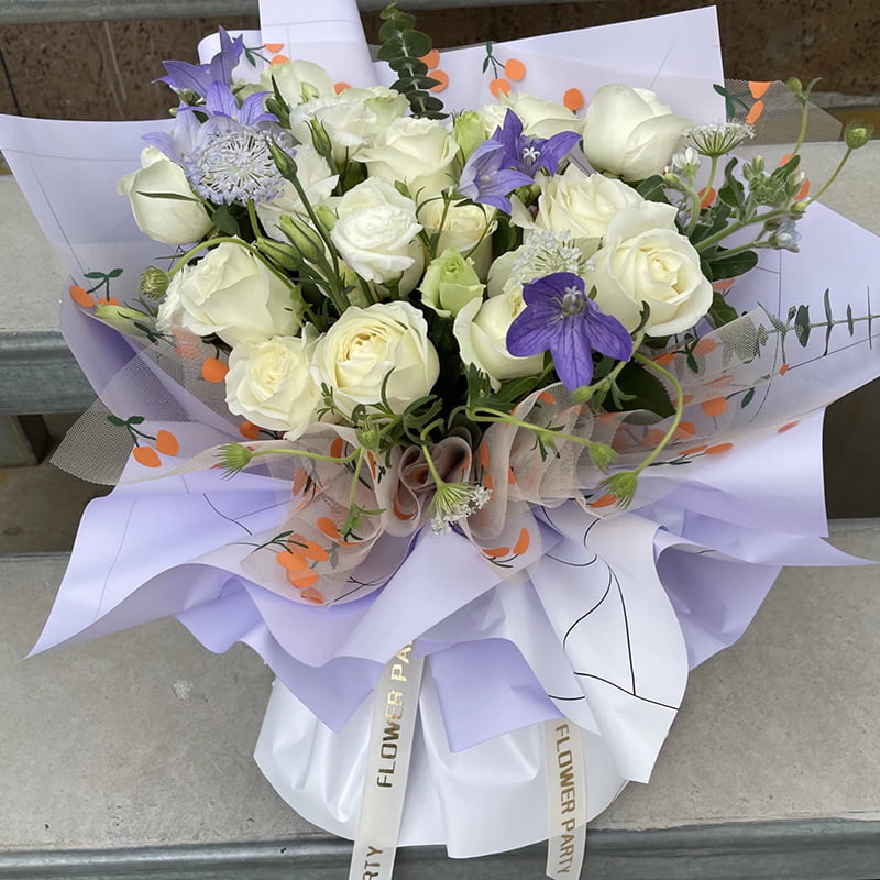 Papier fleur en plastique opaque épaissi