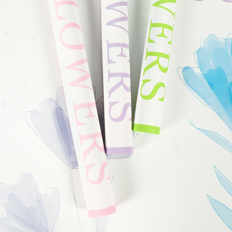 Papier d'emballage floral imprimé anglais