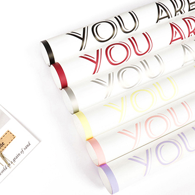 Emballage bouquet frais papier d'art anglais