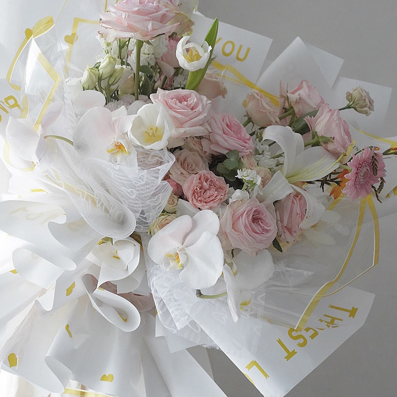 Papier d'emballage de bouquet imperméable translucide