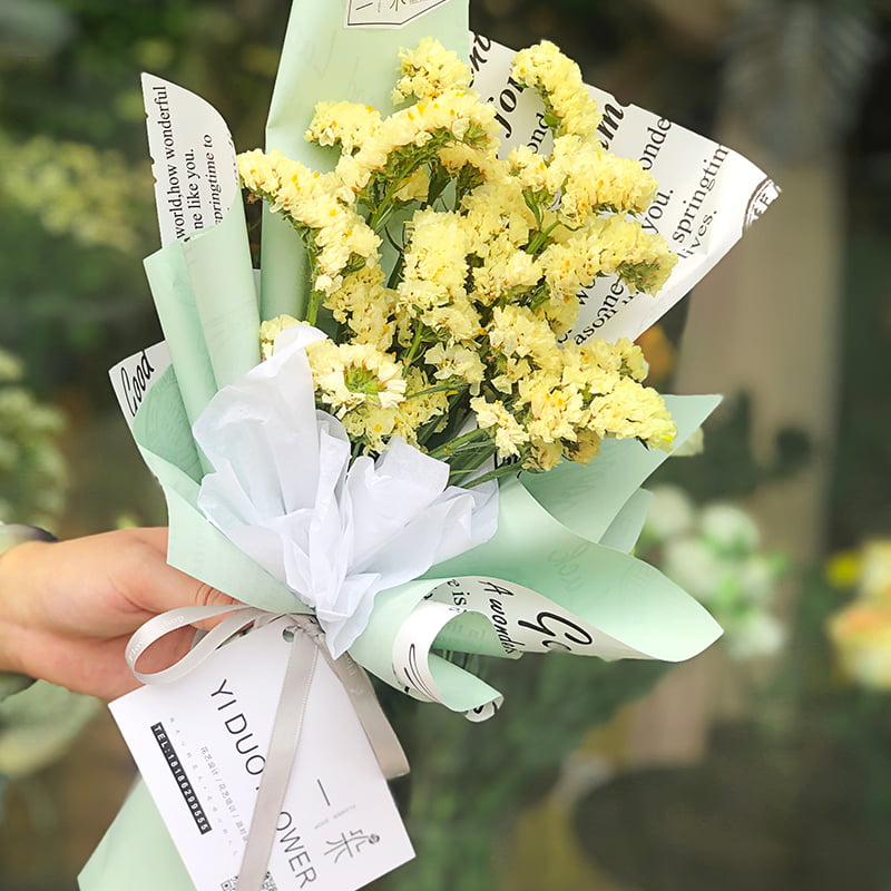 Papier d'emballage de fleurs double face vintage