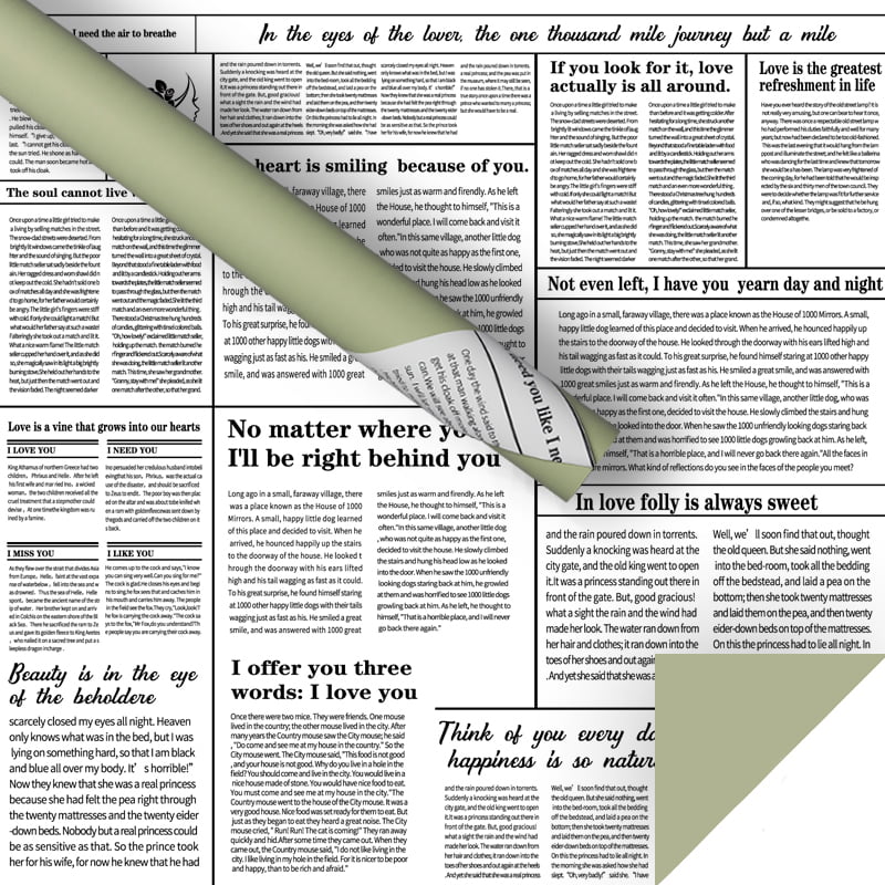 Papier d'emballage de fleurs pour journaux anglais