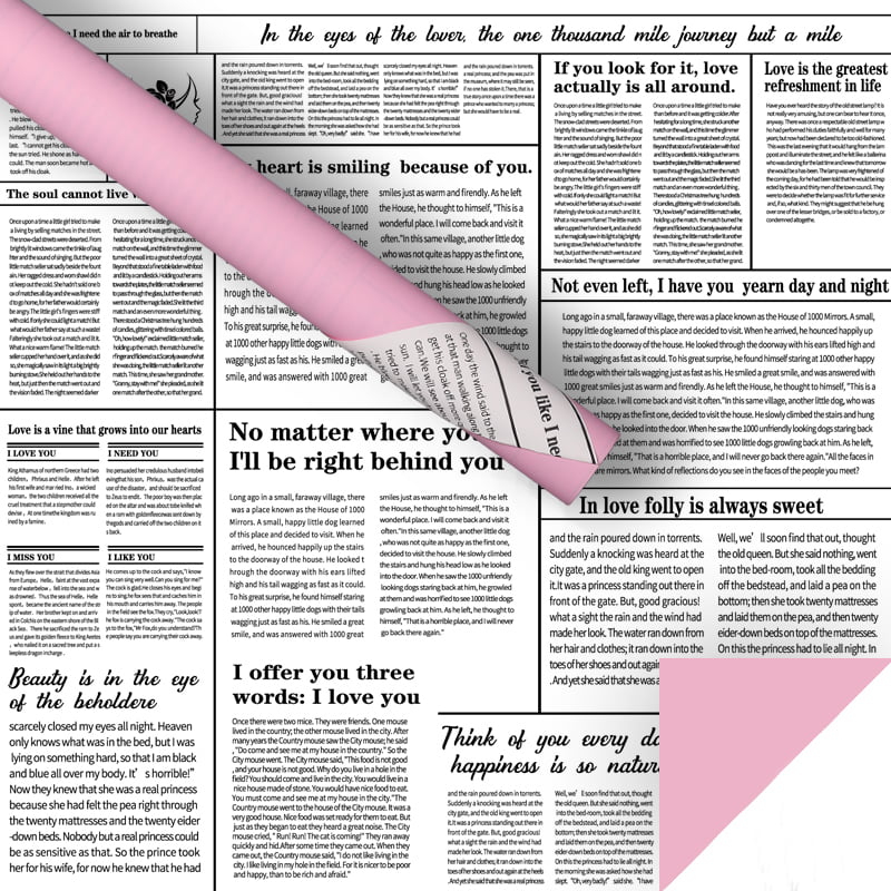Papier d'emballage de fleurs pour journaux anglais