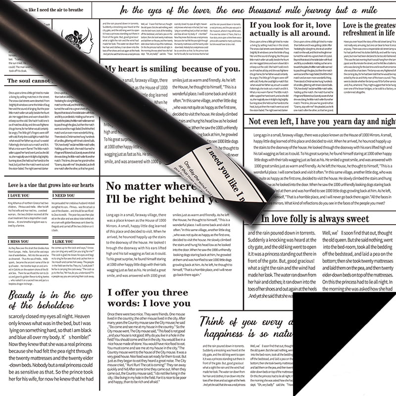Papier d'emballage de fleurs pour journaux anglais