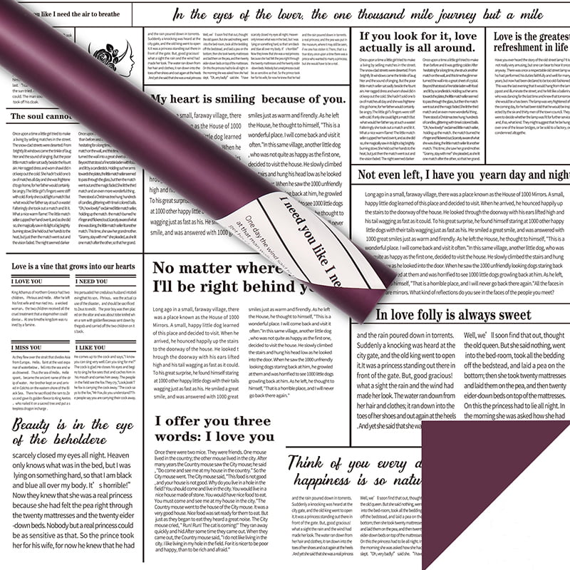 Papier d'emballage de fleurs pour journaux anglais