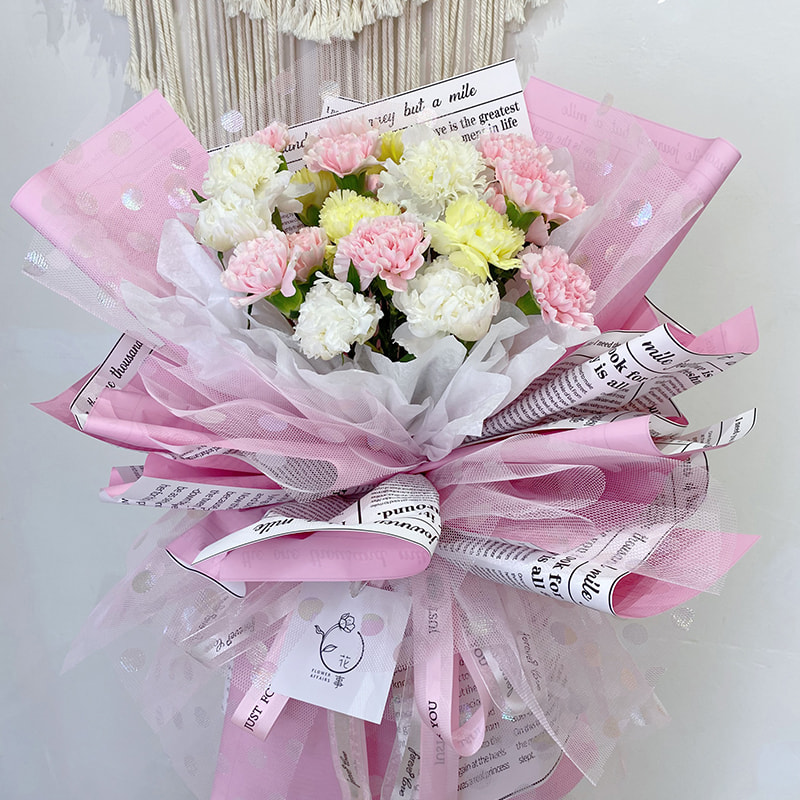Papier d'emballage de fleurs pour journaux anglais
