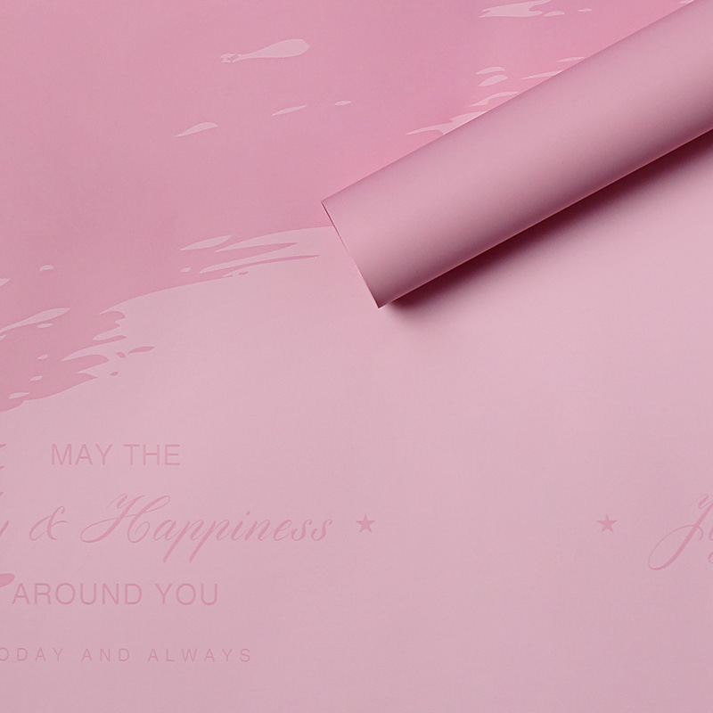 Papier fleur en plastique à motifs de marbre imperméable