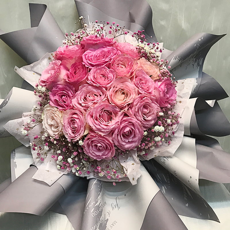 Papier fleur en plastique à motifs de marbre imperméable