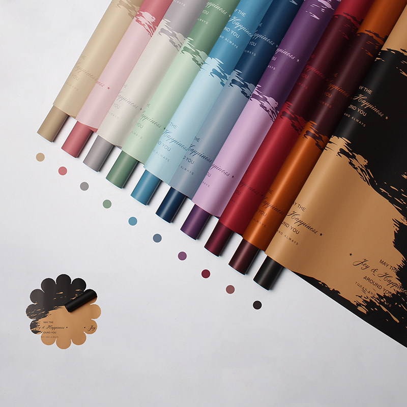 Papier fleur en plastique à motifs de marbre imperméable
