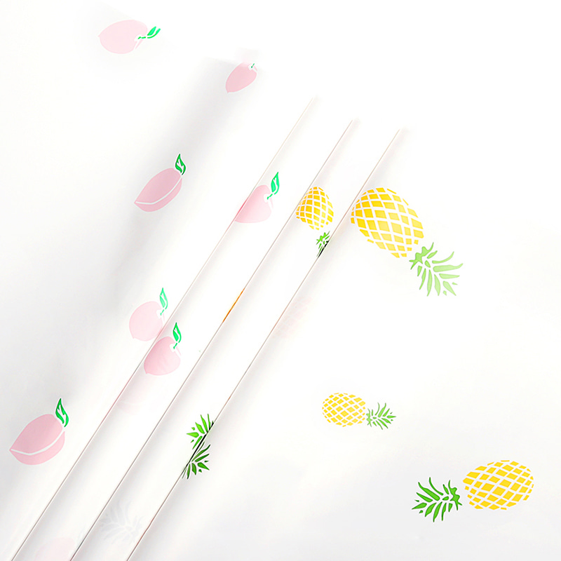 Papier Cadeau Bouquet de motifs de fruits simples