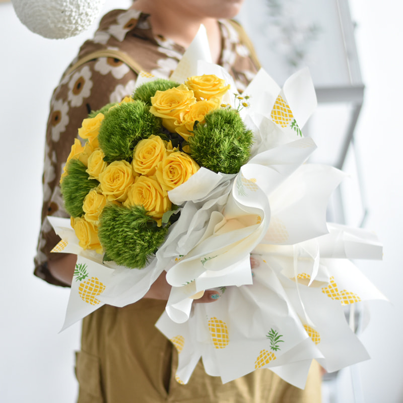 Papier Cadeau Bouquet de motifs de fruits simples