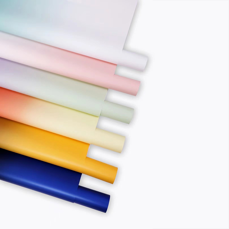 Papier d'emballage pour bouquet de fleurs dégradé de qualité supérieure