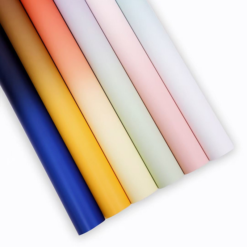 Papier d'emballage pour bouquet de fleurs dégradé de qualité supérieure