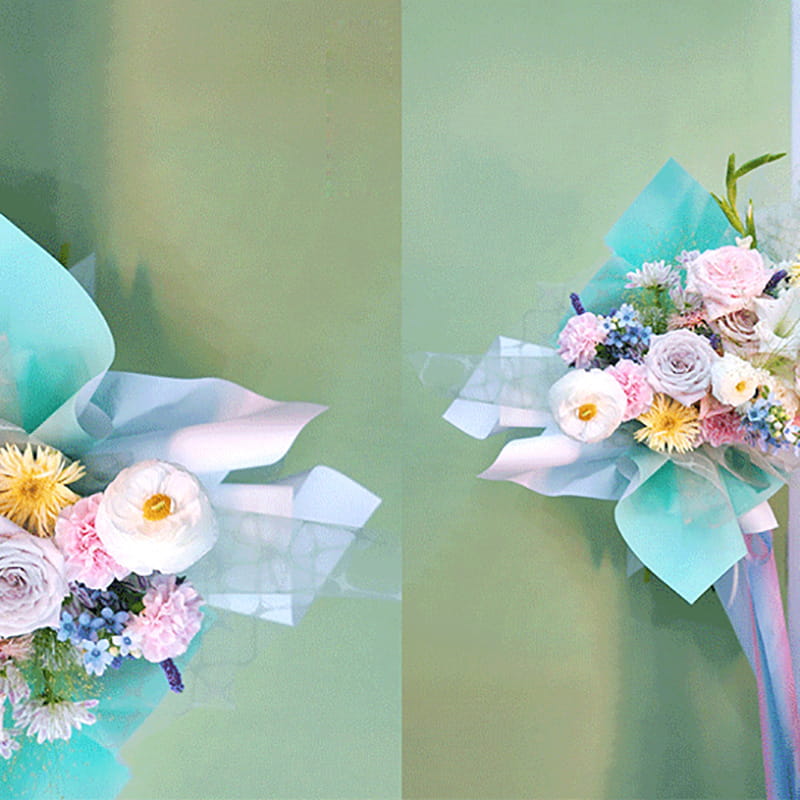 Papier d'emballage pour bouquet de fleurs dégradé de qualité supérieure