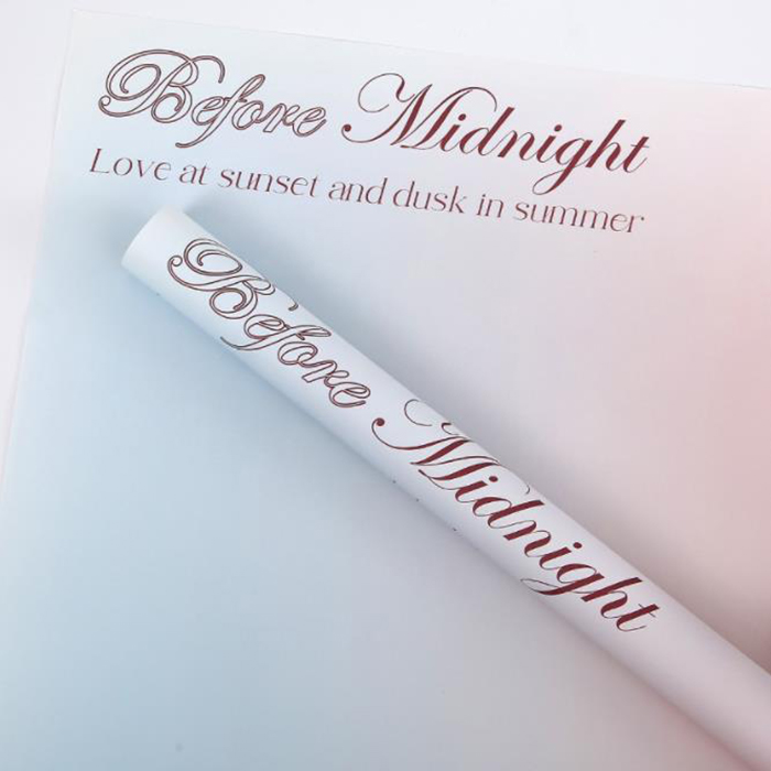 Papier d'emballage pour bouquet à imprimé dégradé