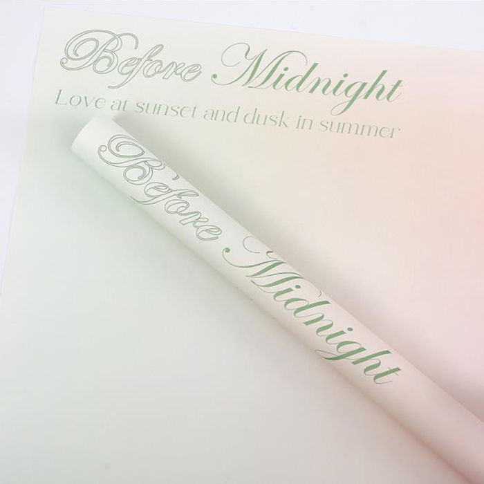 Papier d'emballage pour bouquet à imprimé dégradé