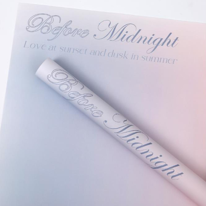 Papier d'emballage pour bouquet à imprimé dégradé
