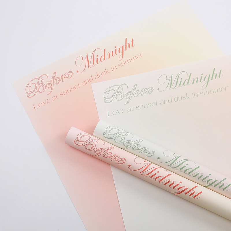 Papier d'emballage pour bouquet à imprimé dégradé