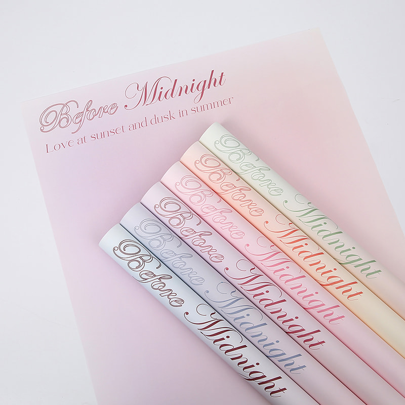 Papier d'emballage pour bouquet à imprimé dégradé