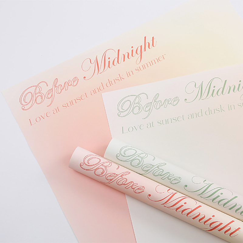 Papier d'emballage pour bouquet à imprimé dégradé