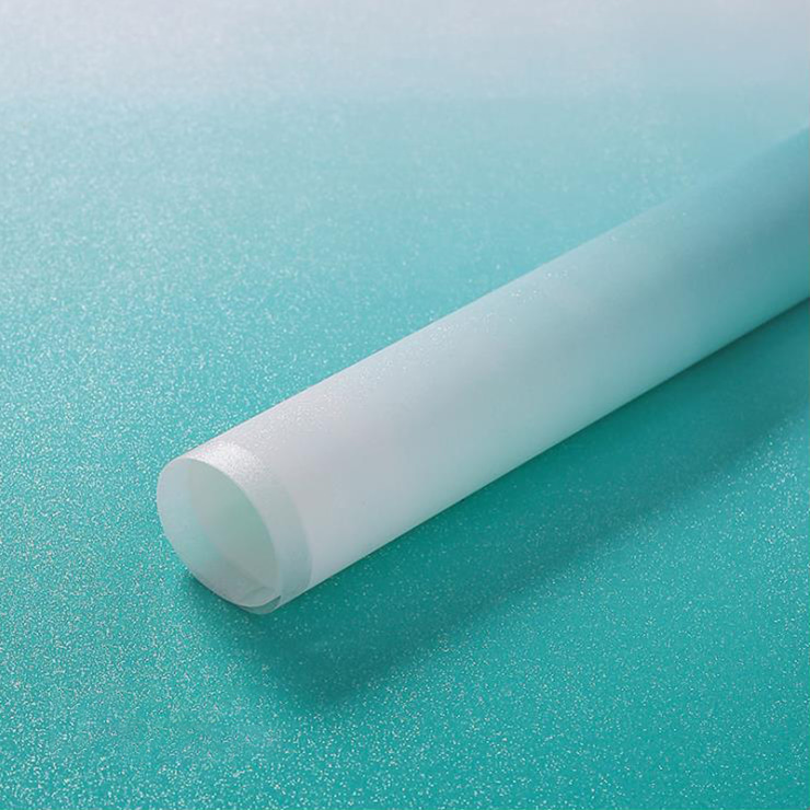 Papier d'emballage de bouquet de film dégradé de brume glacée
