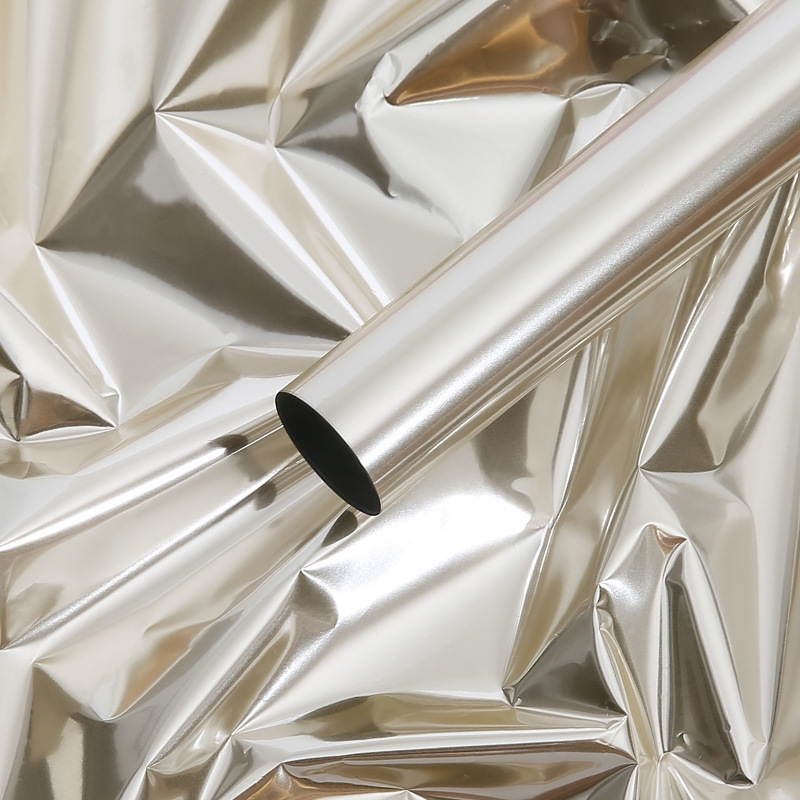 Papier d'emballage pour bouquet miroir de couleur unie