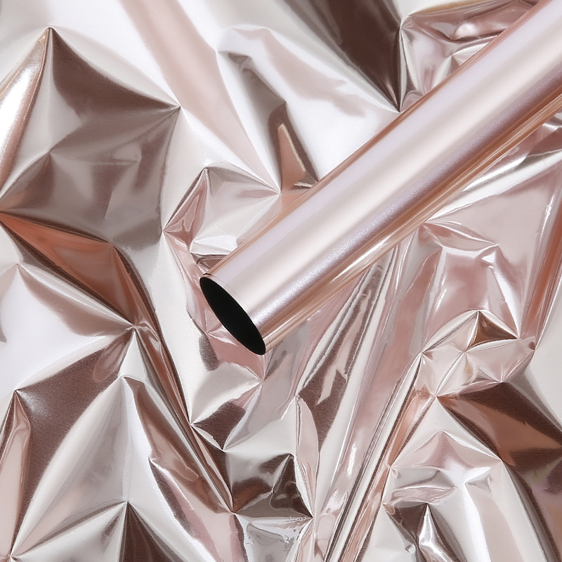 Papier d'emballage pour bouquet miroir de couleur unie