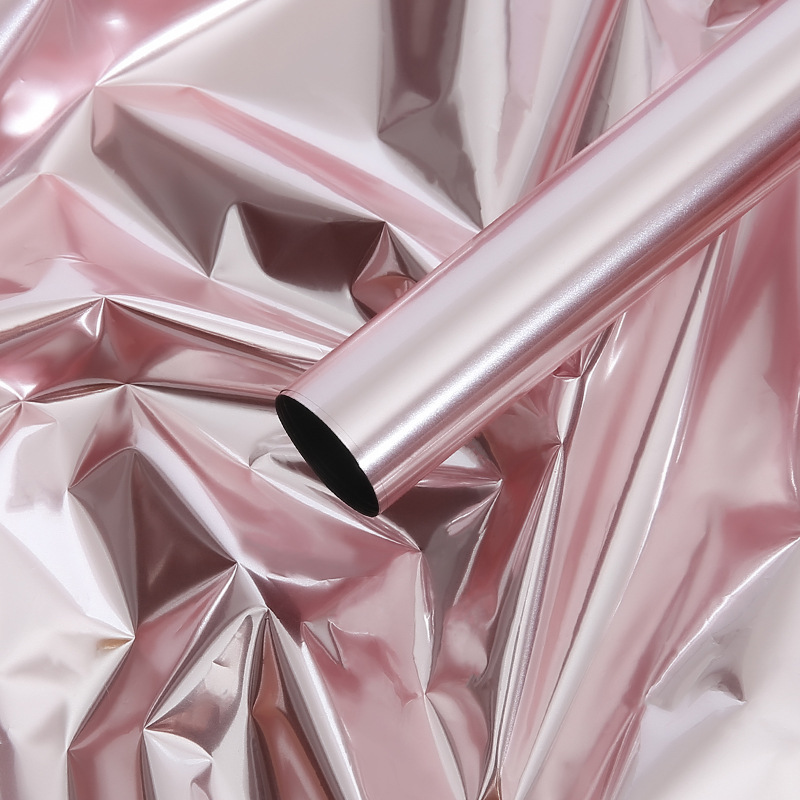 Papier d'emballage pour bouquet miroir de couleur unie