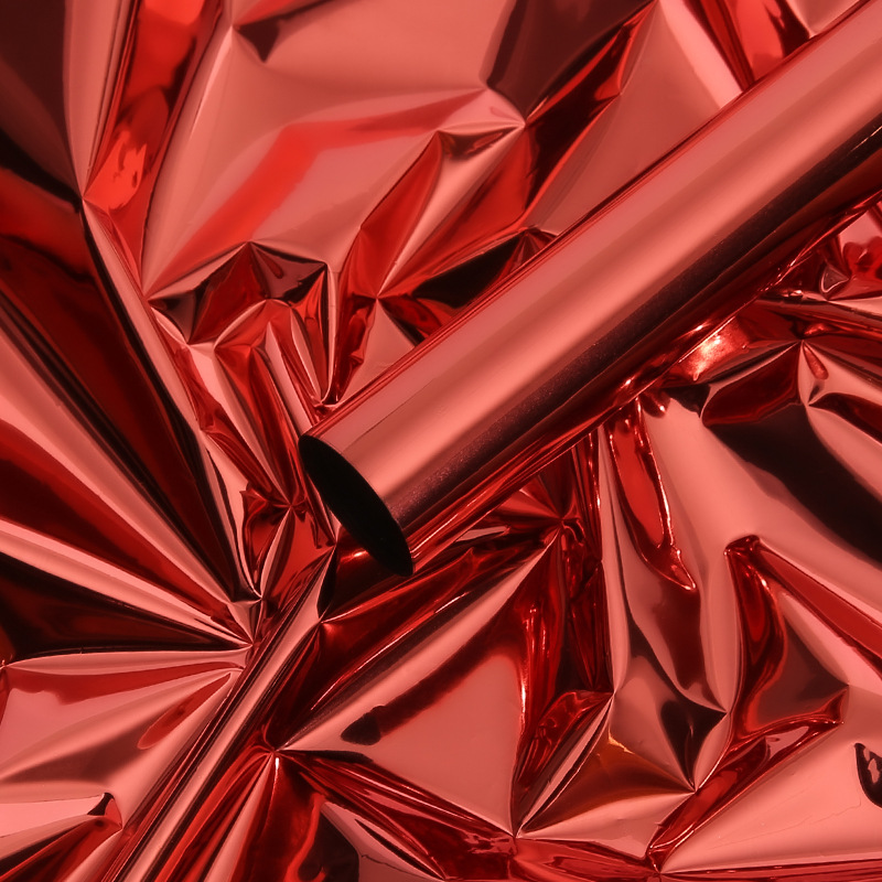 Papier d'emballage pour bouquet miroir de couleur unie
